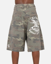 Ed Hardy Distress Camo Carpenter Jorts Camo