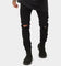 Saint Morta Index Distressed Biker Jeans Black