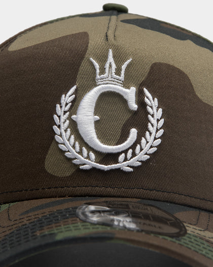 New Era X Culture Kings 9FORTY A-Frame Snapback Camo/Black