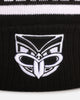 New Era New Zealand Warriors 'NRL Black White Beanies' Knitted Beanie Black