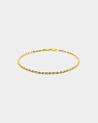 House Of Auric 2.5mm Rope Bracelet 18k Gold Vermeil
