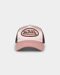 Von Dutch Pink Satin Trucker Pink Satin