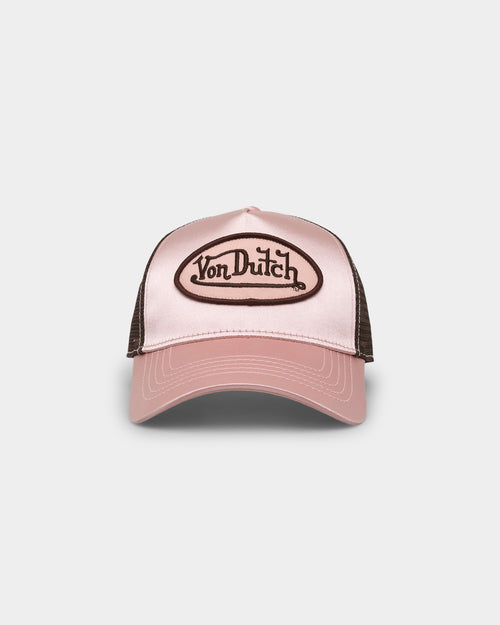 Von Dutch Pink Satin Trucker Pink Satin