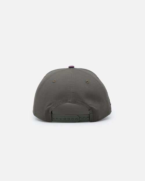 New Era Chicago Cubs 'Contrast Visor' Pre-Curved Golfer Snapback Moss/Plum
