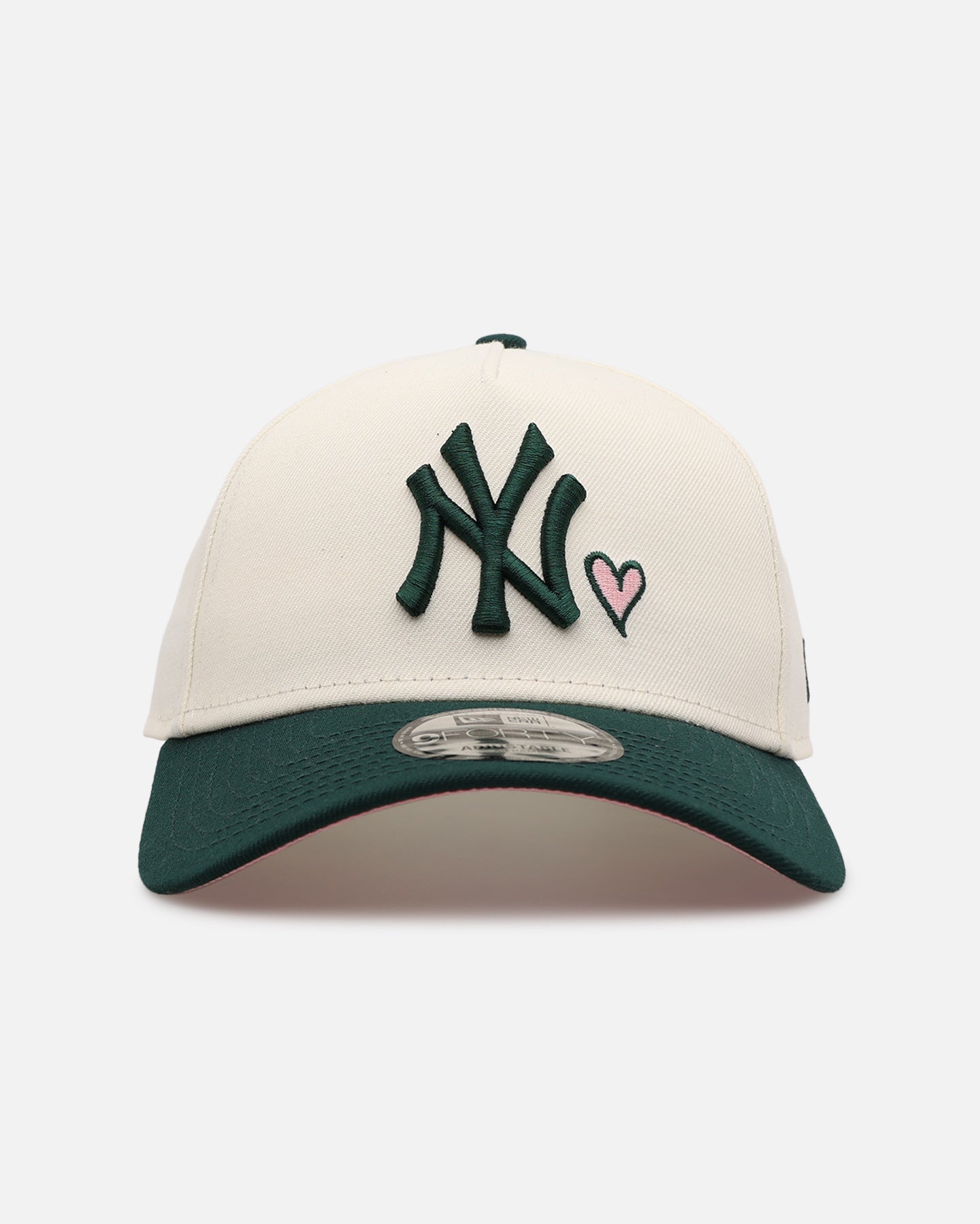 New Era New York Yankees 'Pink Satin Hearts Green' 9FORTY A-Frame