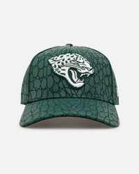 New Era Jacksonville Jaguars 'Croc Skin 2.0' 9FORTY A-Frame Snapback Dark Green
