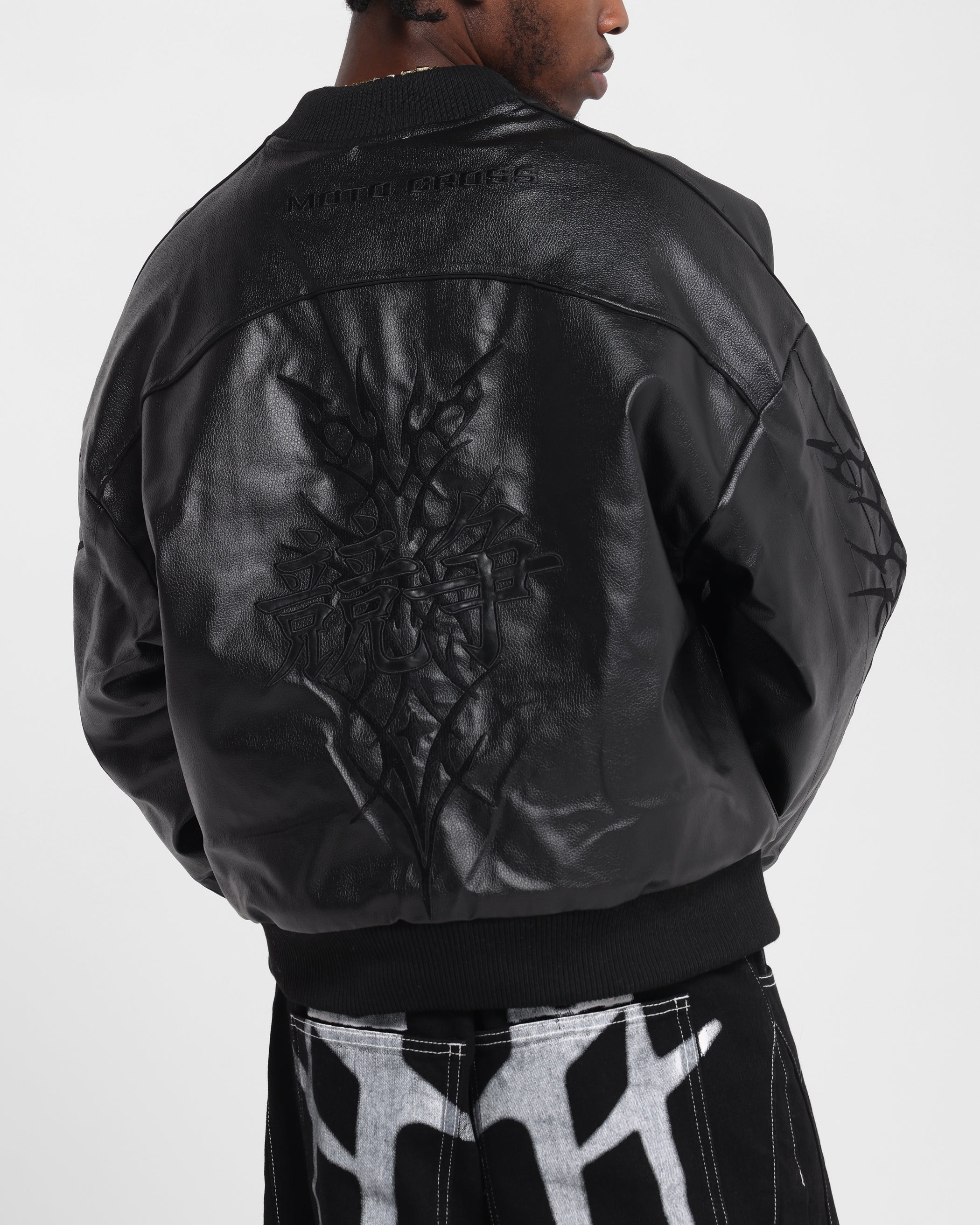 Loiter Tokyo Drift Vegan Leather Jacket Black | Culture Kings US