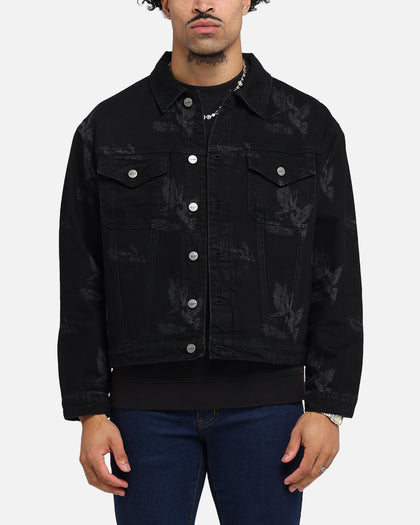 Saint Morta Doves Denim Jacket Black Shadow