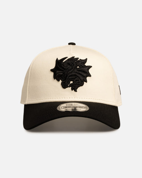New Era St. George Illawarra Dragons 'Chrome Black' 9FORTY A-Frame Snapback White/Black