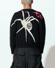 Loiter Spider Knit Sweater Black/White