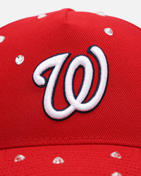 New Era Washington Nationals 'Embellishment' 9FORTY A-Frame Snapback Official Team Colors