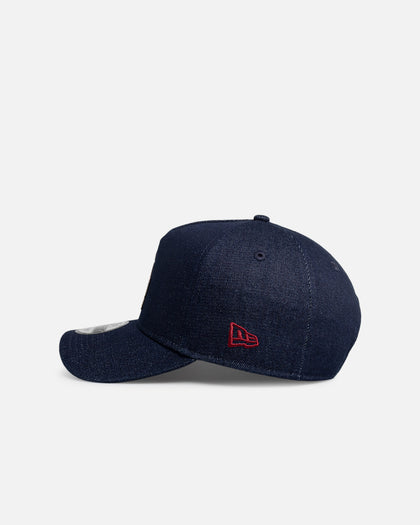 New Era Los Angeles Dodgers 'Denim Leather Patch' 9FORTY A-Frame Snapback Denim