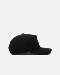 New Era Oakland Athletics 'Corduroy Roses' Golfer Pre-Curved Snapback Black Corduroy/White