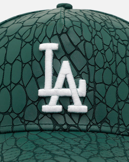 New Era Los Angeles Dodgers 'Croc Skin 2.0' 9FORTY A-Frame Snapback Dark Green