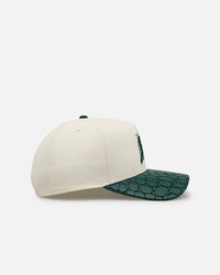 New Era  Florida Marlins 'Croc Skin 2.0' 9FORTY A-Frame Snapback Chrome/Dark Green