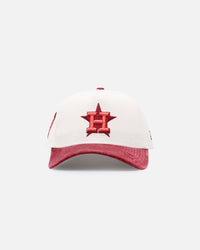 New Era Houston Astros 'Premium Corduroy Velvet' 9FORTY A-Frame Snapback Chrome White/Cardinal