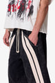 MNML Ultra Baddy Stripe Twill Short Washed Black