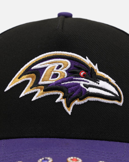 New Era Los Angeles Lakers 'Visor Embellishment' 9FORTY A-Frame Snapback Official Team Colors