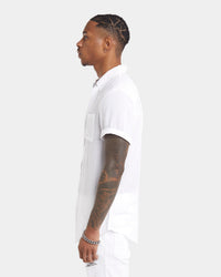 XXIII Dubrovnik Short Sleeve Button Up Shirt White