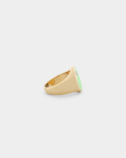 Wild For The Weekend Yin Yang Signet Ring (Medium) Gold