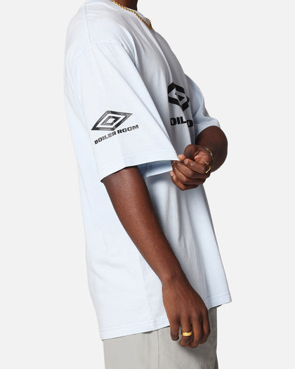 Boiler Room X Umbro Washed T-Shirt Blue