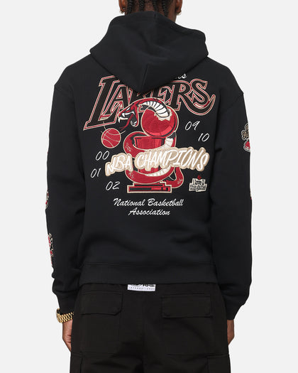 Mitchell & Ness LA Lakers First Team Gold Hoodie Faded Black