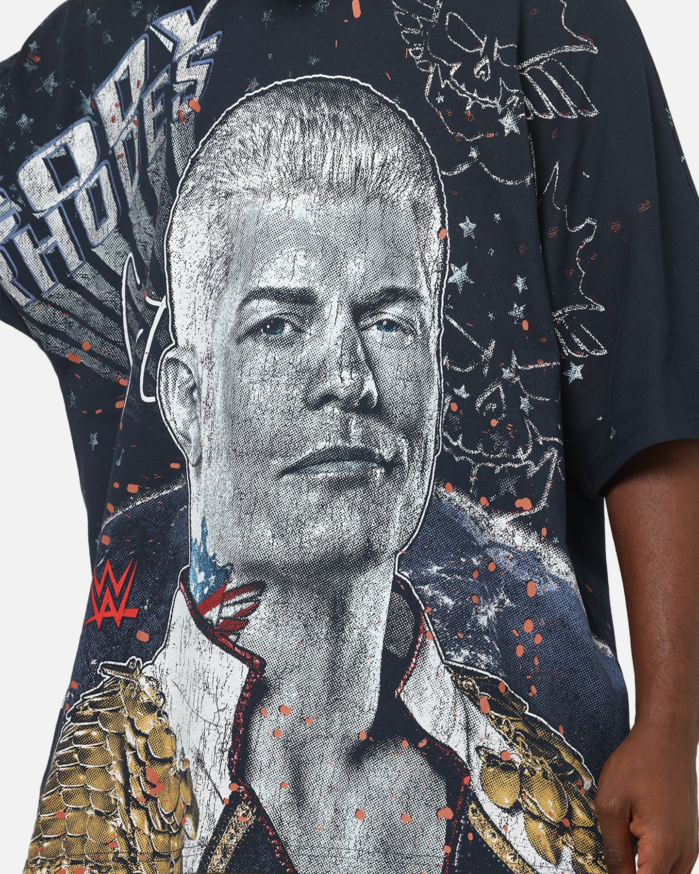 73Studio X WWE Cody Rhodes All Over Print T-Shirt Navy | Culture