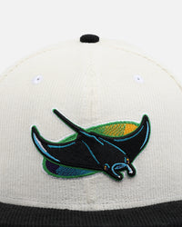 New Era Tampa Bay Rays '2-Tone Corduroy' 59FIFTY Fitted Chrome/Black