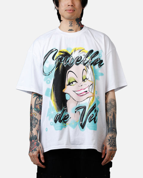 73Studio Disney Cruella De Vil Airbrush T-Shirt White | Culture