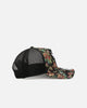 New Era Chicago Bulls 'Black Floral Tapestry' 9FORTY A-Frame Trucker Snapback Tapestry