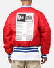 New Era X Alpha Series X NFL New York Giants MA-1 Bomber Jacket Royal/Red