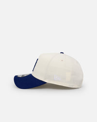 New Era Los Angeles Dodgers 'Upside Down LA Logo' 9FORTY A-Frame Snapback Chrome/Dark Royal