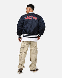 New Era X Alpha Series X MLB Boston Red Sox MA-1 Bomber Jacket Navy