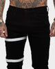 Saint Morta Sideline Distressed Jean Black/White