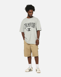 Champion CH Crew Athletic T-Shirt Grey Marle