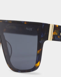 Nuqe Carlo Sunglasses Blue Tort/Gold