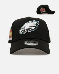 New Era Philadelphia Eagles 'Black And Team Color' 9FORTY A-Frame Snapback Black/Official Team Color