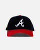 New Era Atlanta Braves 'Velvet Official Team Color' 9FORTY A-Frame Snapback Navy/Red