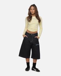 Ed Hardy Serpent Jorts Indigo