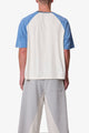 MNML Vintage Baseball 3/4 Sleeve Tee Off White/Blue