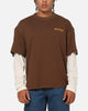 Dickies Payson 2Fer Long Sleeve T-Shirt Brown