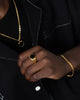 Saint Morta Onyx Round Ring Gold
