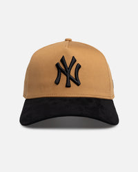 New Era New York Yankees "Wheat Black Suede" 9Forty A-Frame Snapback Beige/Khaki