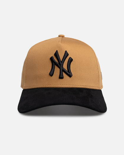 New Era New York Yankees "Wheat Black Suede" 9Forty A-Frame Snapback Beige/Khaki