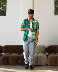 Carre Bandana Ultra Button Up Shirt Green