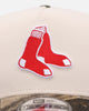 New Era Boston Red Sox 'Realtree Visor' 9FORTY A-Frame Snapback Cream/Camo