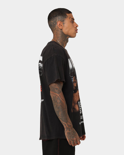 UFC By Goat Crew 214 Card Vintage T-Shirt Black Wash
