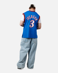 Mitchell & Ness Philadelphia 76ers Allen Iverson '99-'00 #3 Swingman Jersey Royal