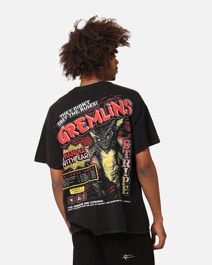Goat Crew X Gremlins Gremlins Obey Vintage T-Shirt Black Wash