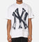 New Era New York Yankees Oversized Paint T-Shirt White